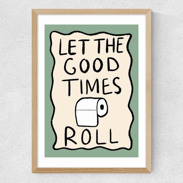 Good Times Roll Medium Oak Frame
