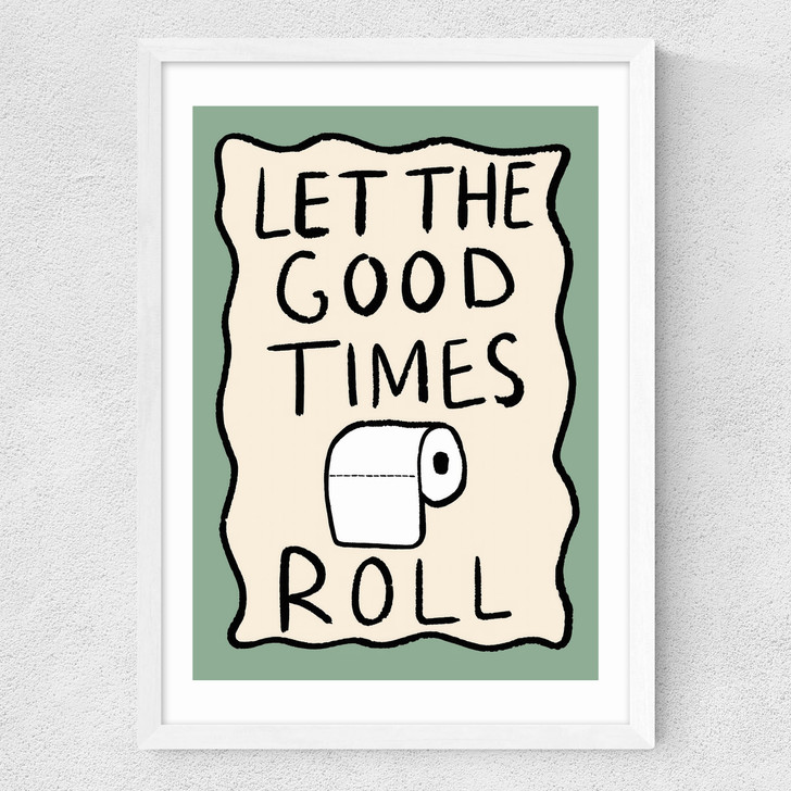 Good Times Roll Medium White Frame