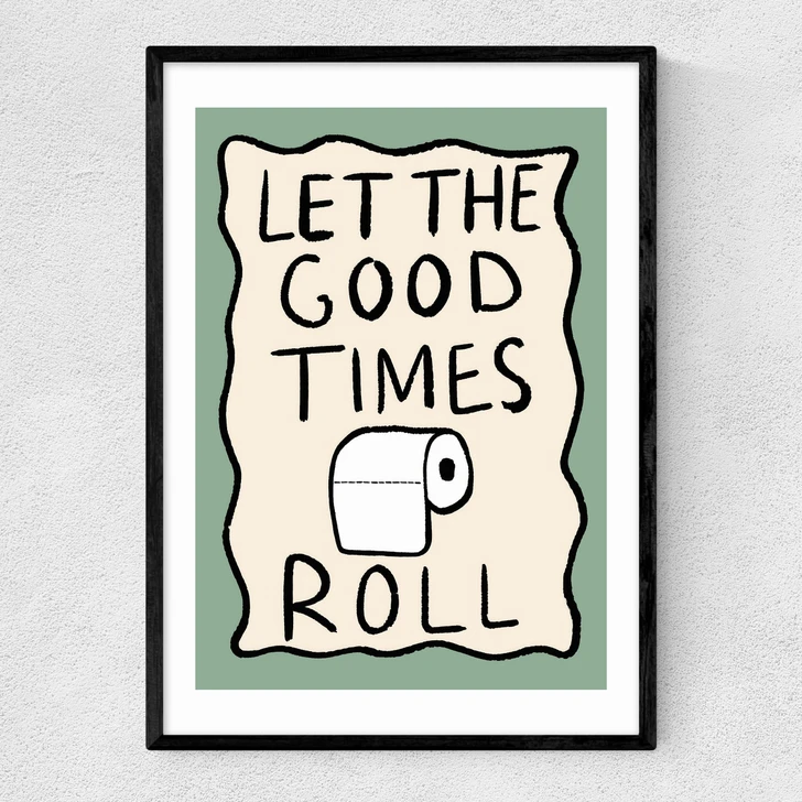 Good Times Roll Narrow Black Frame
