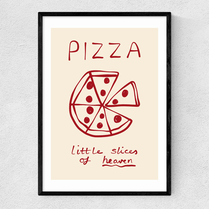 Slices of Heaven Narrow Black Frame