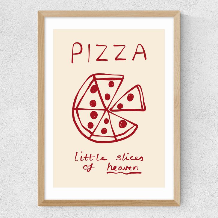 Slices of Heaven Medium Oak Frame