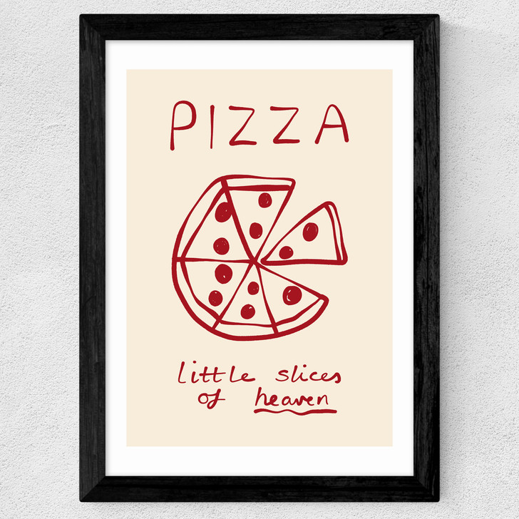 Slices of Heaven Wide Black Frame
