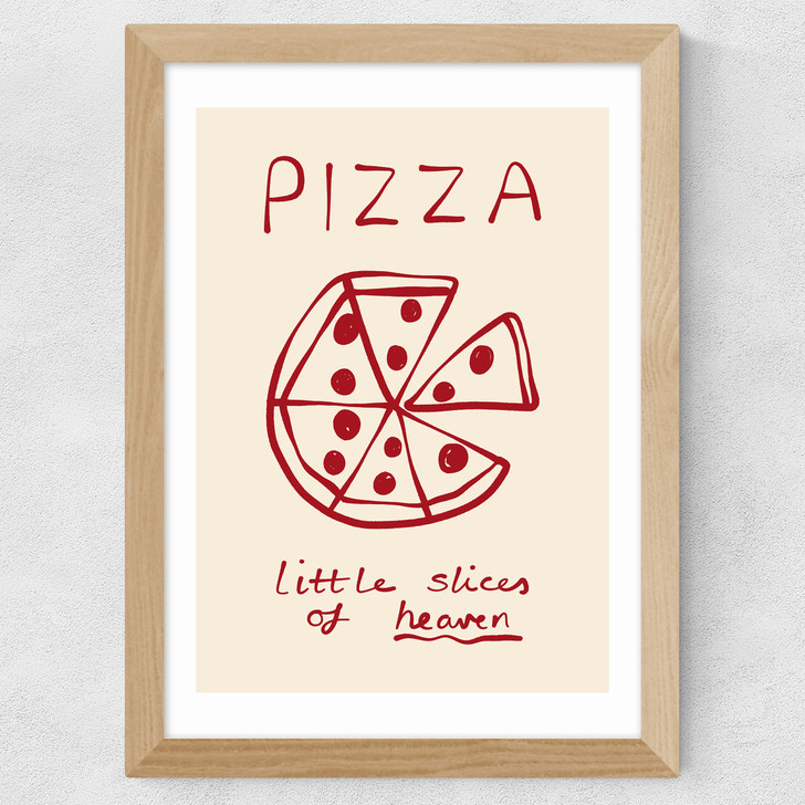 Slices of Heaven Wide Oak Frame