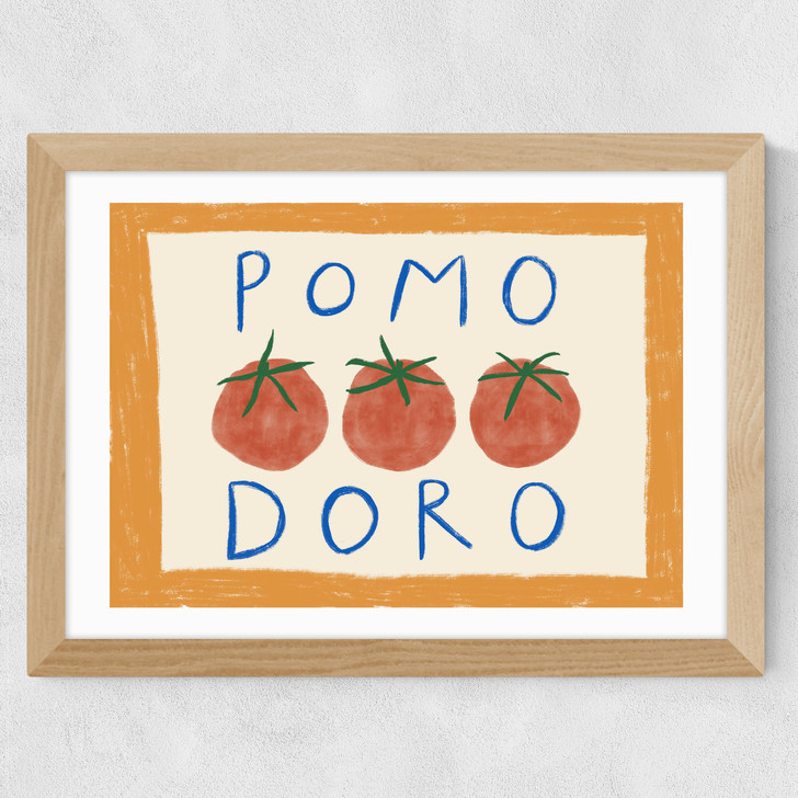 Pomodoro Tomato Wide Oak Frame