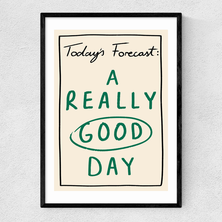 Today's Forecast Narrow Black Frame