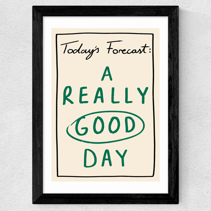 Today's Forecast Wide Black Frame