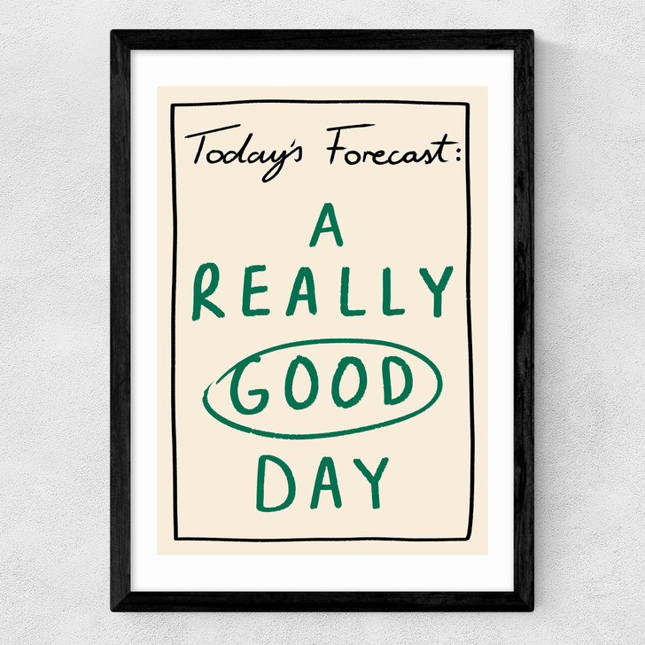 Today's Forecast Medium Black Frame