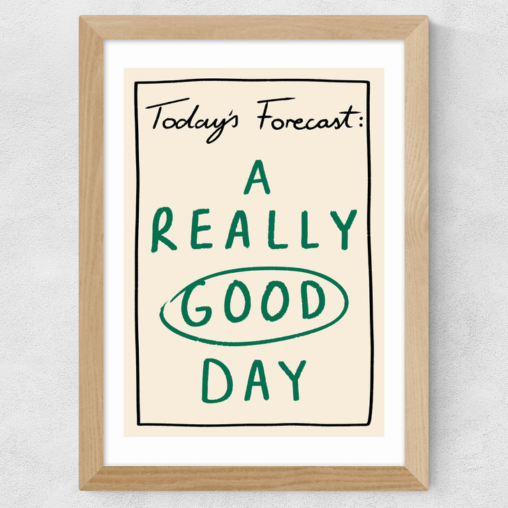 Today's Forecast Wide Oak Frame
