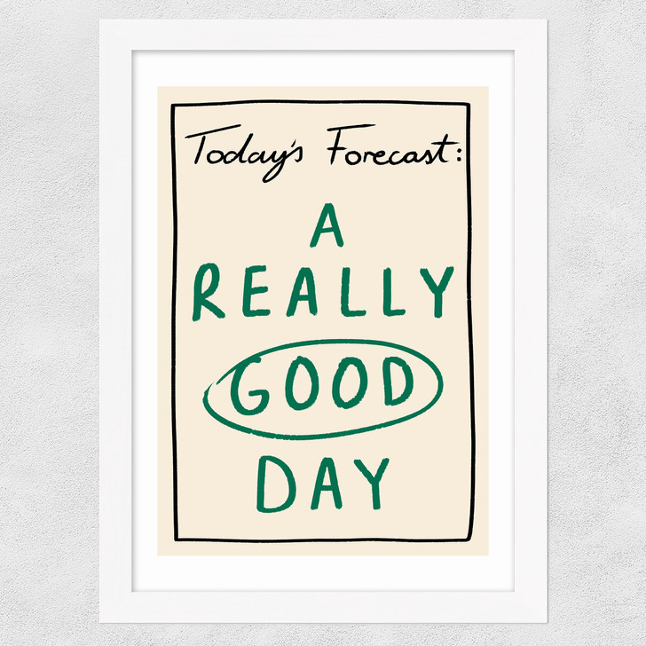 Today's Forecast Wide White Frame