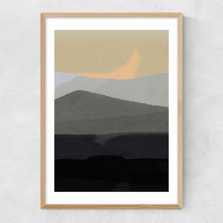 Golden Hills II Narrow Oak Frame
