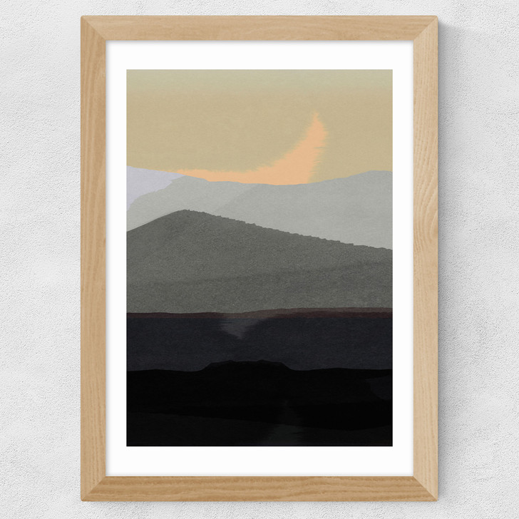 Golden Hills II Wide Oak Frame