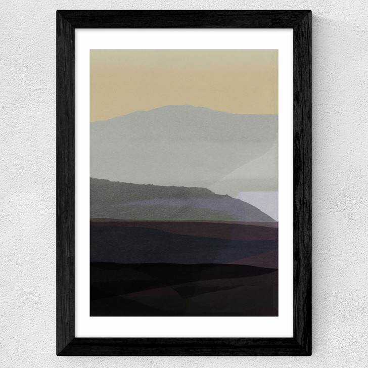 Golden Hills III Wide Black Frame