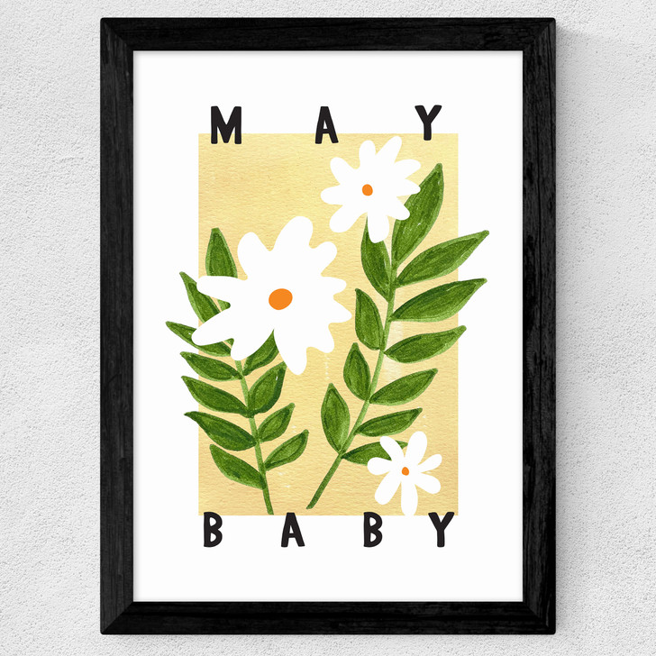 May Baby Wide Black Frame