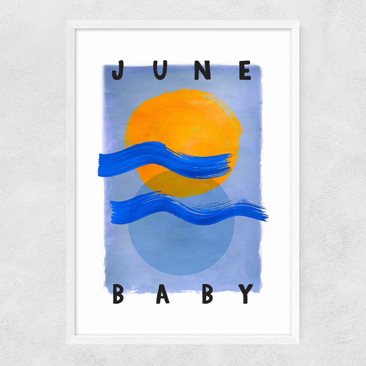 June Baby Narrow White Frame