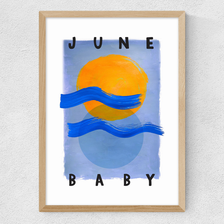 June Baby Medium Oak Frame