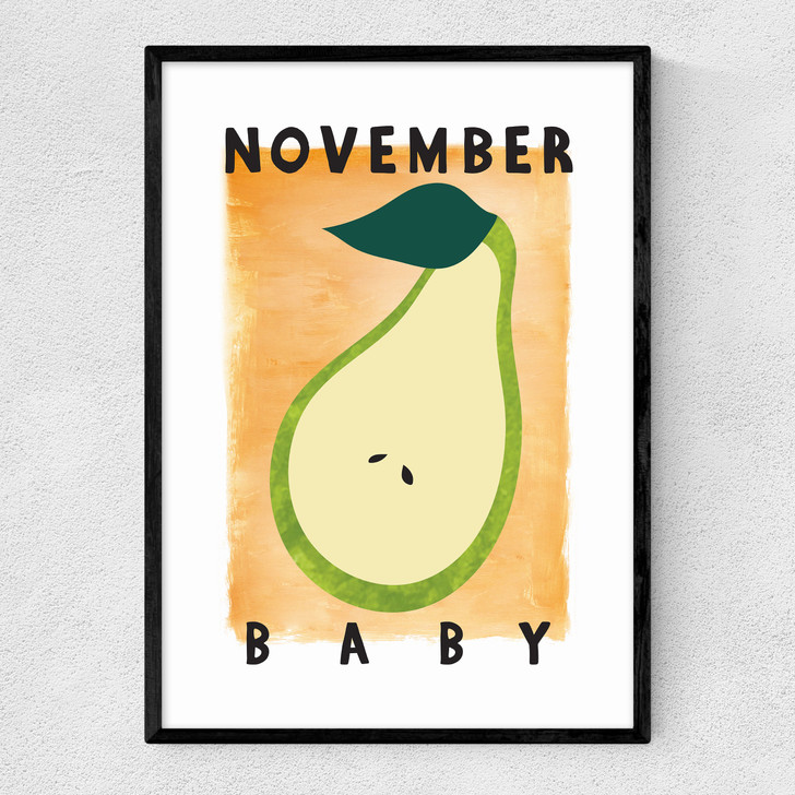 November Baby Narrow Black Frame
