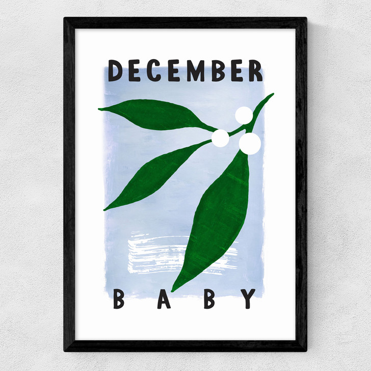December Baby Medium Black Frame