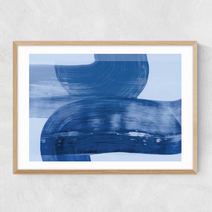 Abstract Shapes Blue