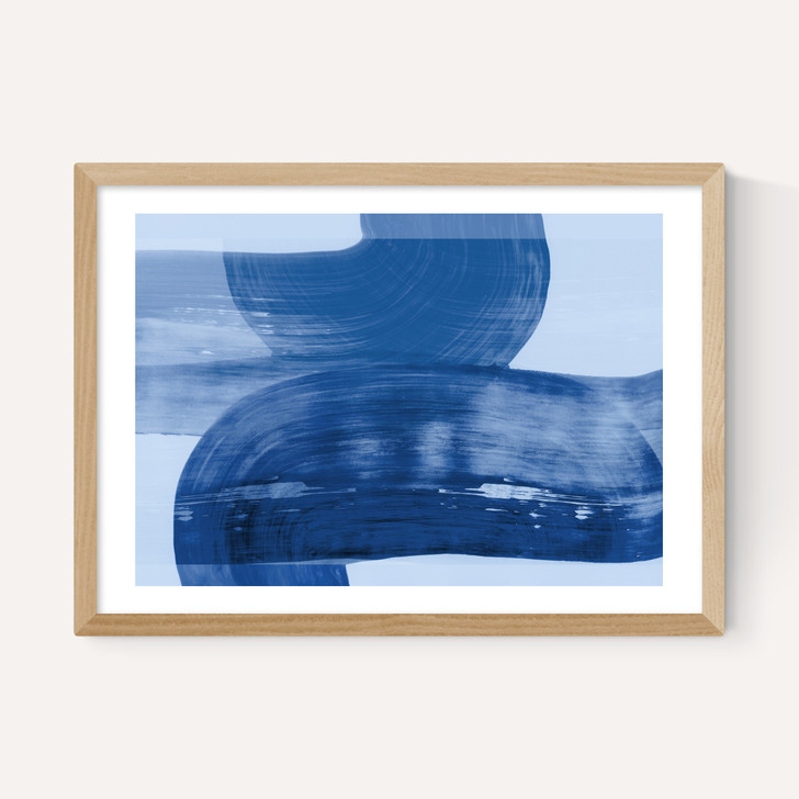 Abstract Shapes Blue