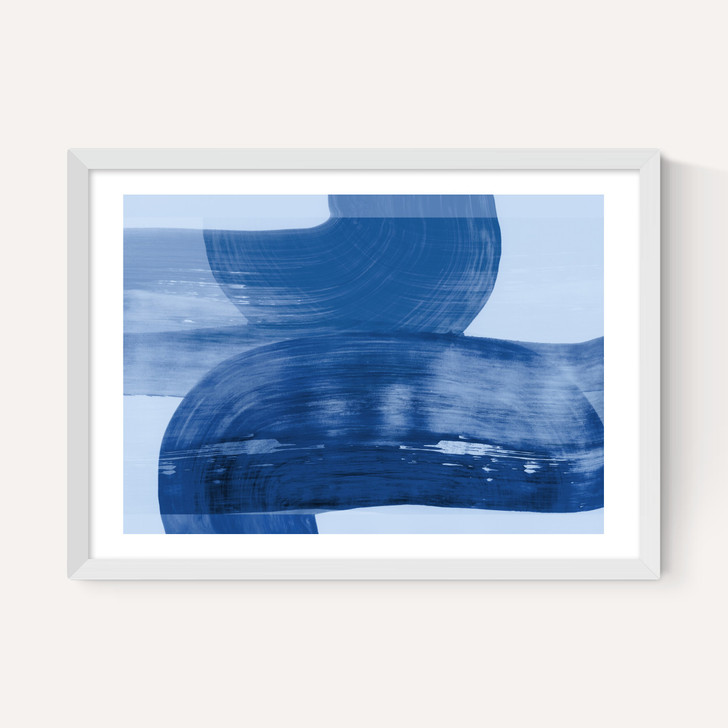 Abstract Shapes Blue