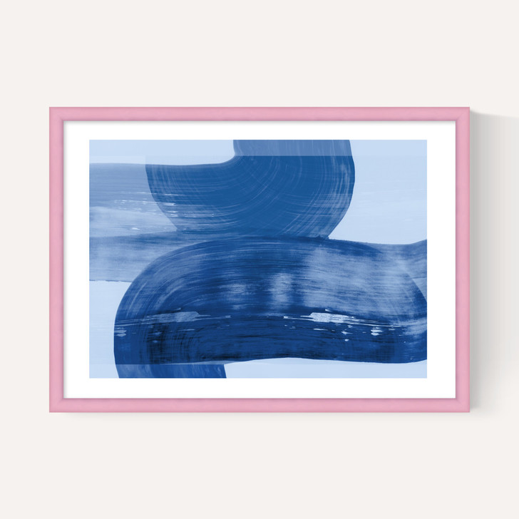 Abstract Shapes Blue