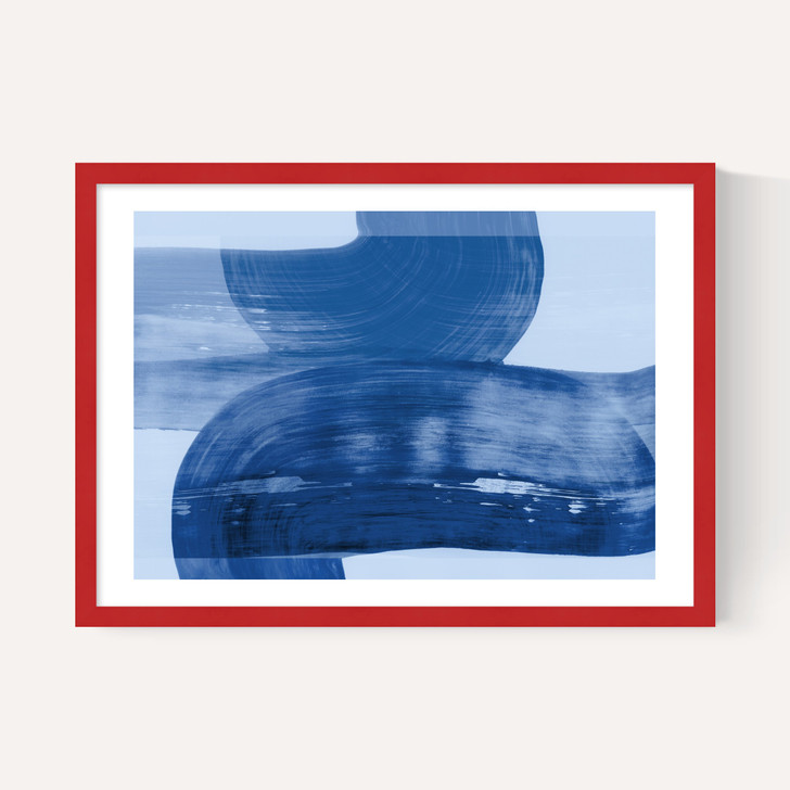 Abstract Shapes Blue