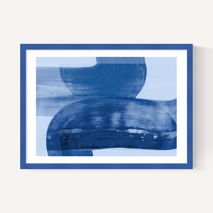 Abstract Shapes Blue