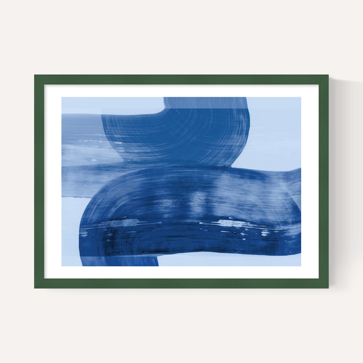 Abstract Shapes Blue