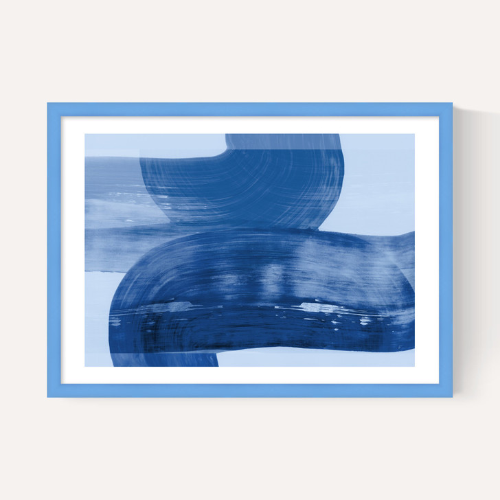 Abstract Shapes Blue