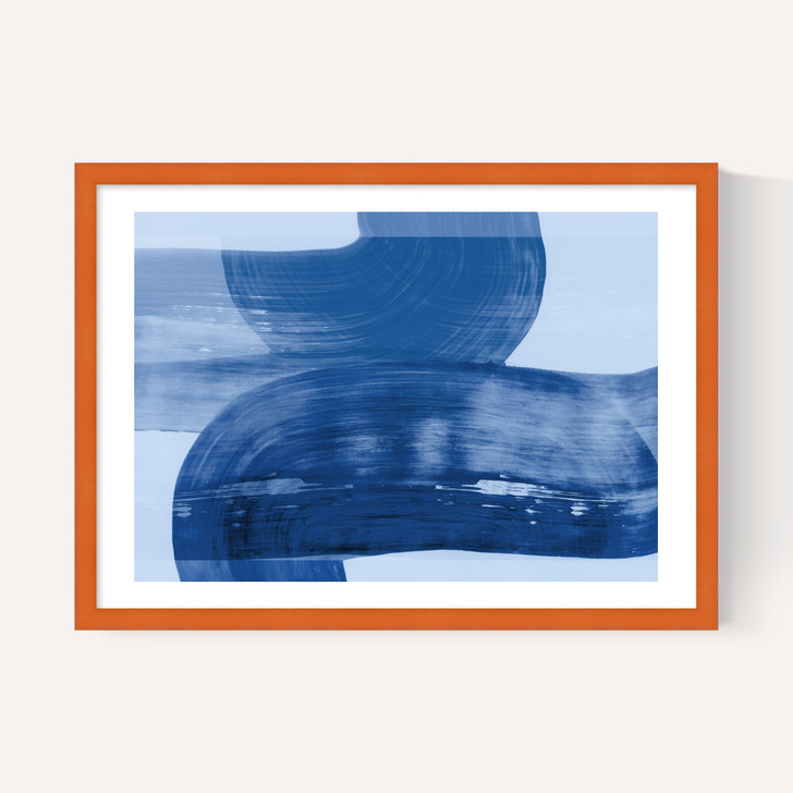 Abstract Shapes Blue