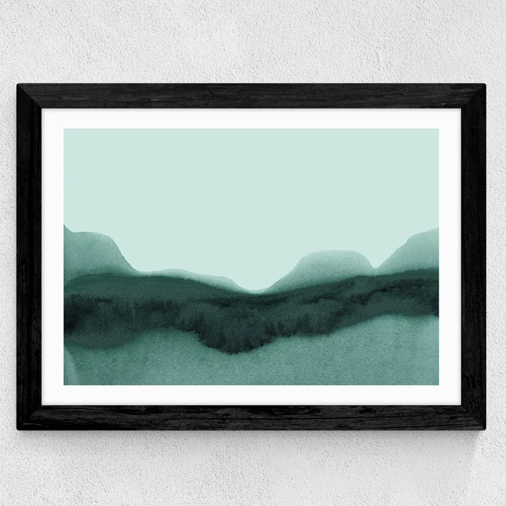 Abstract Landscape Green