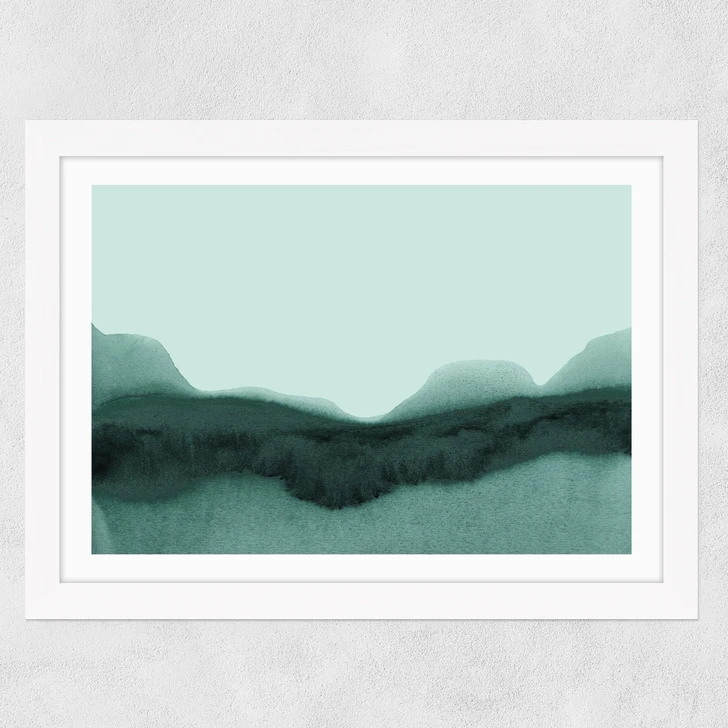Abstract Landscape Green