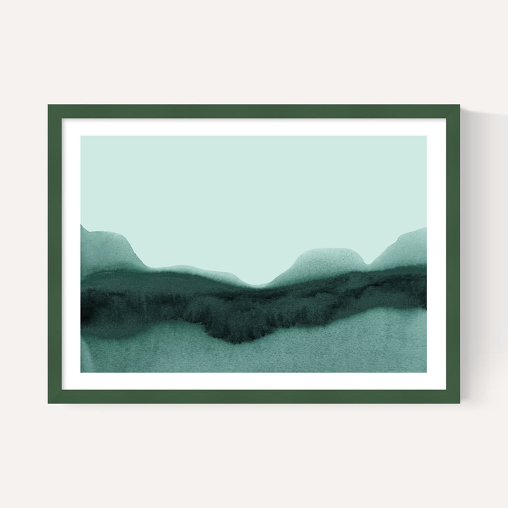 Abstract Landscape Green