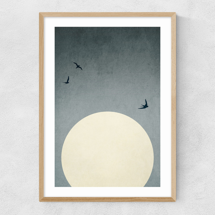 Moonshine Dancers Narrow Oak Frame