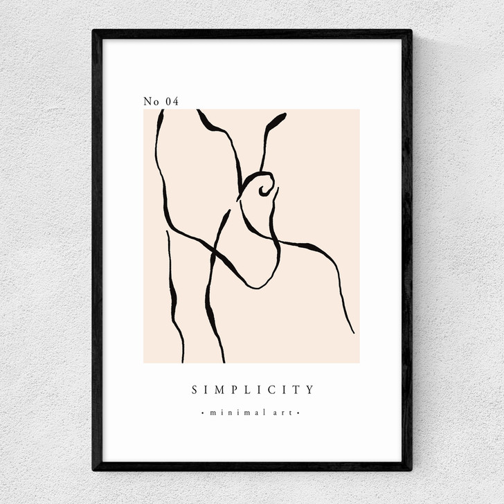 Simplicity No4 Narrow Black Frame