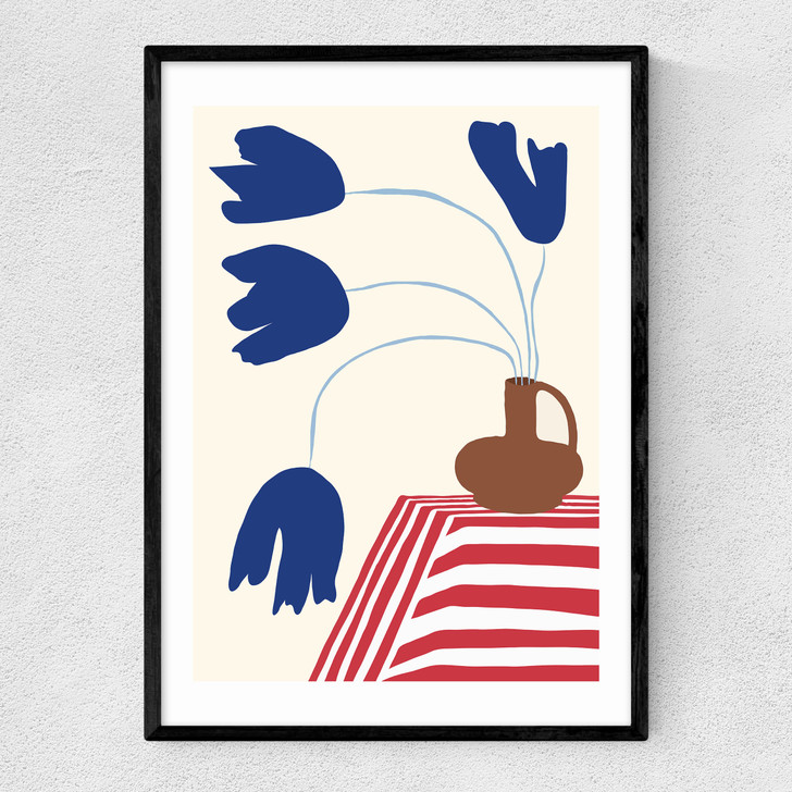 Abstract Nature Fall Narrow Black Frame