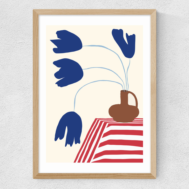 Abstract Nature Fall Medium Oak Frame