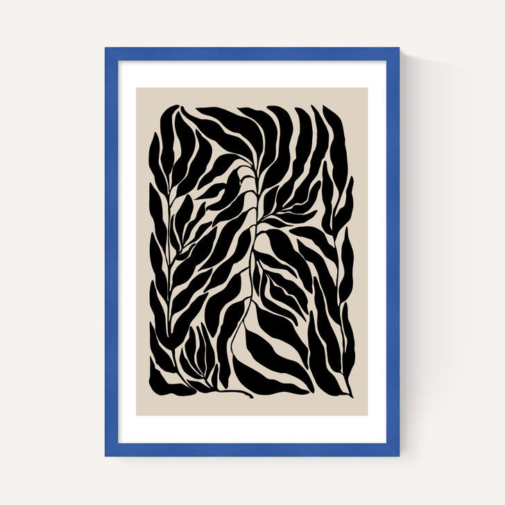 Black Botanical Poster