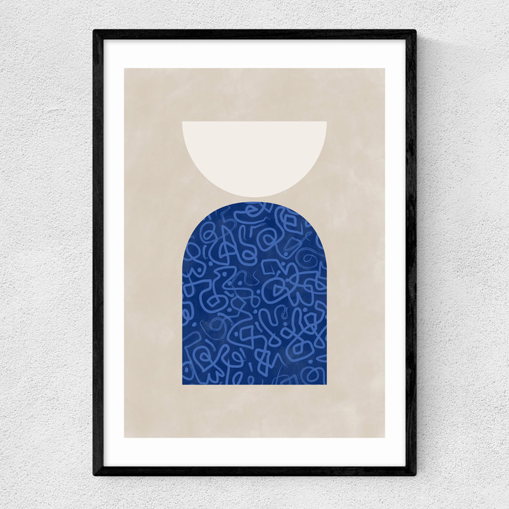 Blue Geometric Shapes II