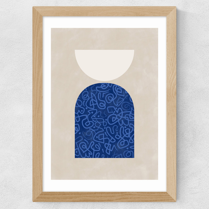 Blue Geometric Shapes II