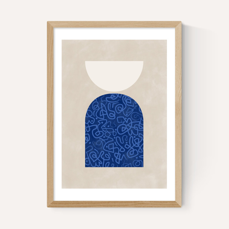 Blue Geometric Shapes II