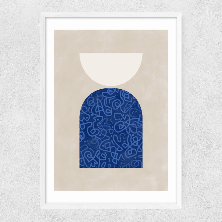 Blue Geometric Shapes II