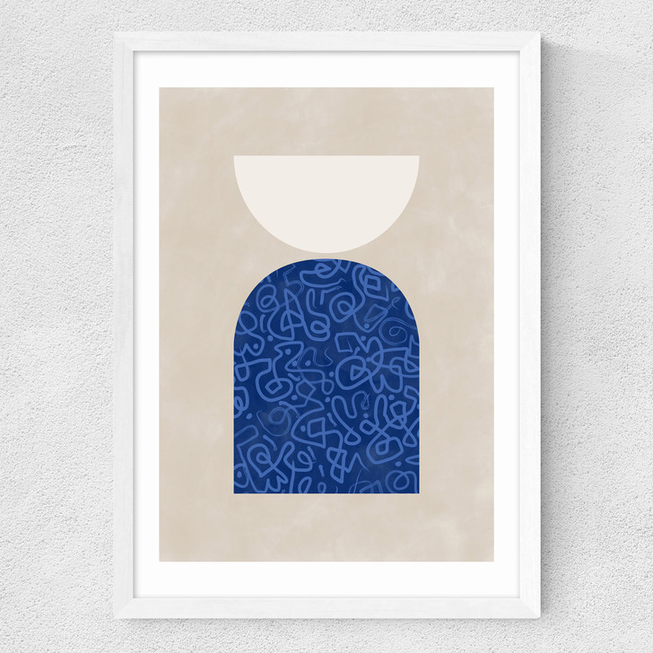 Blue Geometric Shapes II
