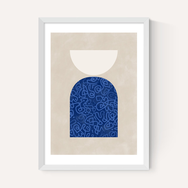 Blue Geometric Shapes II
