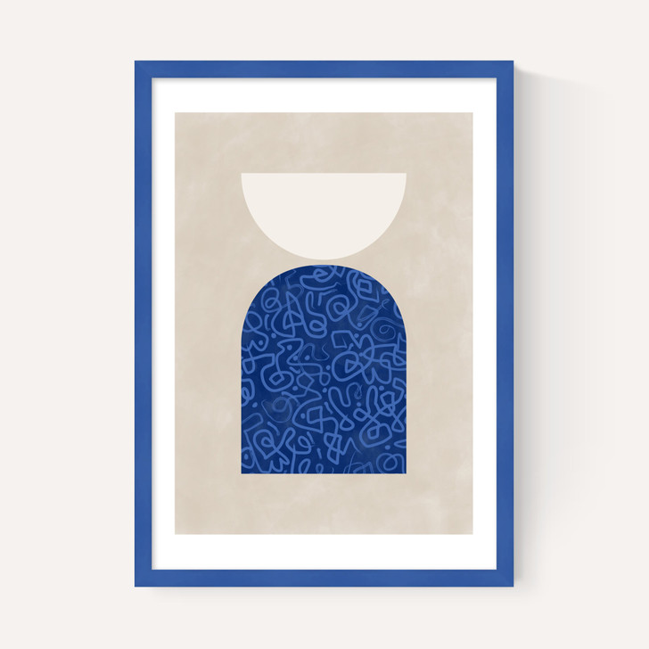 Blue Geometric Shapes II