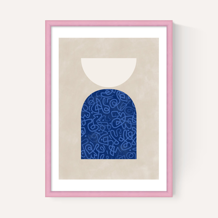 Blue Geometric Shapes II