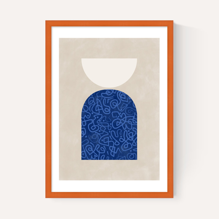 Blue Geometric Shapes II