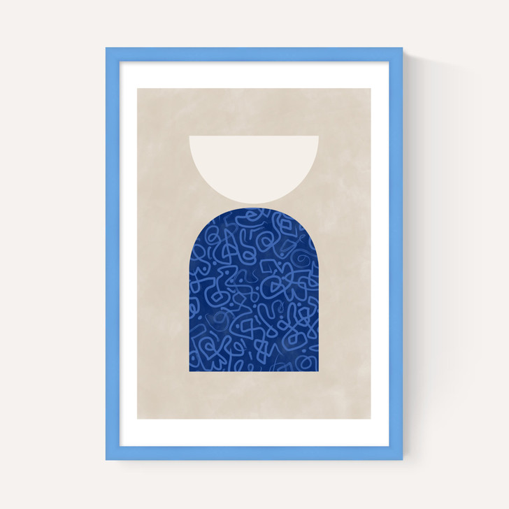 Blue Geometric Shapes II