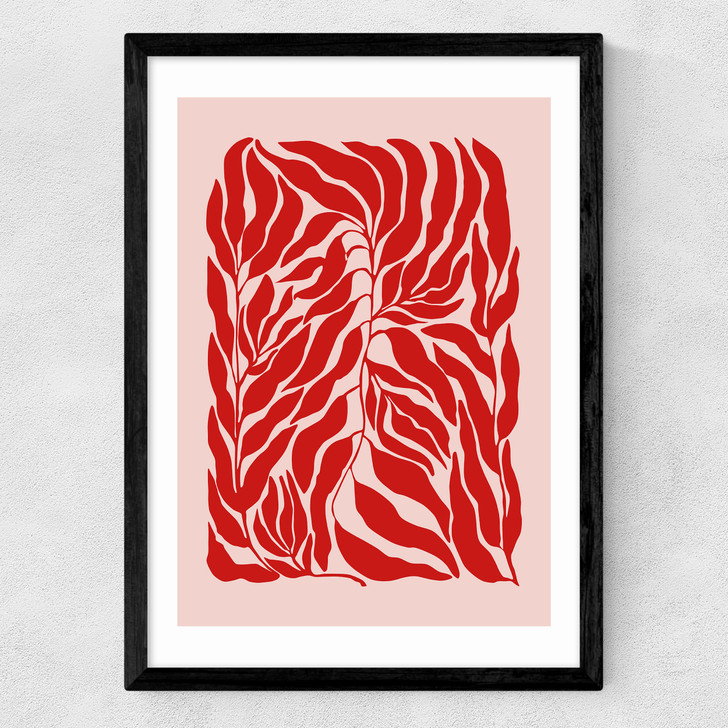 Pink & Red Botanical Poster