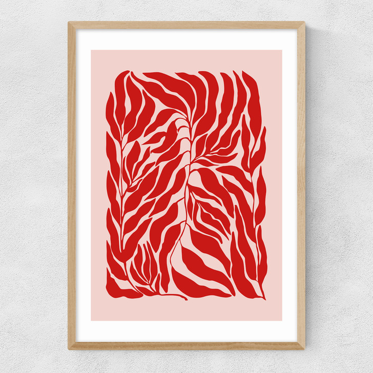 Pink & Red Botanical Poster